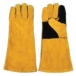 Nouveau 2025 Qualité professionnelle Exigeable haute qualité Hommes Meilleurs gants de soudage Gants de travail d'hiver avec cuir de vache fendu - Product Image 1