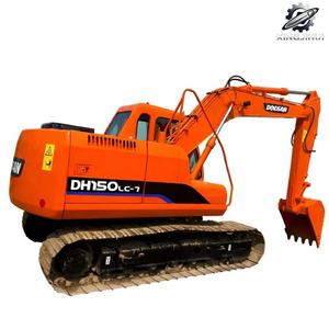 รถขุด DoosanDH150 มือสอง 14 ตัน บุ้งกี๋ 0.58 ลบ.ม. แบรนด์เกาหลีแท้ รถขุดตีนตะขาบขนาดกลาง ชั่วโมงการใช้งานต่ำ ได้รับการรับรองมาตรฐาน CE - Product Image 1