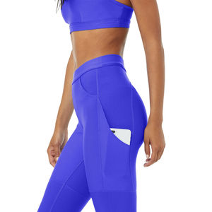 Ensemble de yoga pour femmes grande taille de qualité supérieure avec dentelle et motif uni, 2 pièces, respirant, séchage rapide, vêtements de fitness d'extérieur - Product Image 4