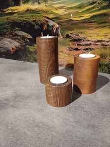 Portavelas de Madera Minimalista Moderno - Marca Privada para Marcas de Decoración del Hogar, único, frasco para velas - Product Image 4