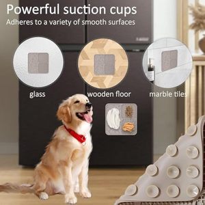 Silicone licking mat for pets enrichment <b>feeder</b> pad keeps dogs and <b>cats</b> engaged improves digestion durable safe - Product Image 4