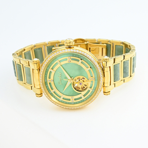 Reloj Mecánico Automático GEZFEEL Diseño Clásico GFL-Z1223G para Hombre y Mujer, Reloj de Jade de Lujo, Certificado por el Fabricante - Product Image 6