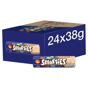 Chocolate con leche recubierto de azúcar SmartiesCandy 38g en venta - perfecto para disfrutar entrecomiladas en movimiento - Product Image 1