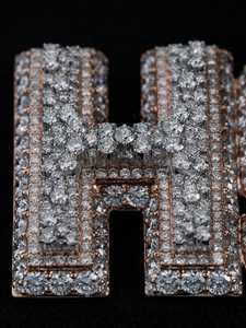 Pendentif personnalisé en lettres 3D, bijoux hip-hop, pendentif en moissanite glacé, pendentif en argent 925, pendentif en moissanite pour homme, bijoux de rappeur - Product Image 5