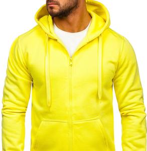 Survêtements de gym à capuche avec fermeture éclair complète pour hommes, vêtements de jogging d'hiver écologiques avec logo OEM, grande taille pour l'entraînement, 2024 - Product Image 5