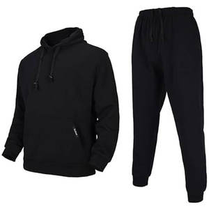 Ensemble de survêtement pour homme en molleton 100% coton, décontracté, uni, personnalisé, vente chaude, professionnel - Product Image 1