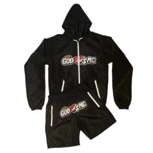 Ensembles de vestes et shorts coupe-vent zippés à séchage rapide imperméables de haute qualité pour hommes avec logo personnalisé pour l'hiver - Product Image 1