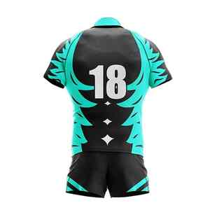 Venta al por mayor de uniformes de rugby sublimados con impresión vibrante de larga duración disponibles en todos los tamaños para la escuela y deportes profesionales - Product Image 2