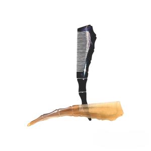 OX Horn Whit Fashion Large Flower Wide Tooth Horn Massage Comb <b>Natural</b> Cow Horn <b>Best</b> Design Comb Selling in Good Quality - Product Image 2