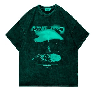 100% T-shirt en coton biologique pour hommes et femmes T-shirt décontracté écologique et durable en pur coton lavé à l'acide pour adolescents T-shirts - Product Image 6