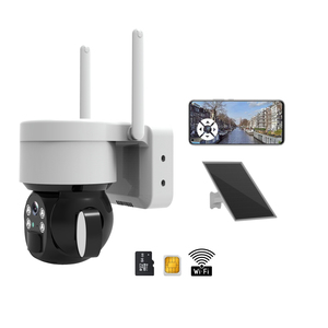 Kamera CCTV Keamanan Luar Ruangan 4G Wifi Tenaga Surya Nirkabel 3MP dengan Lampu Sorot, Penglihatan Malam, dan Audio Dua Arah dari Pabrik - Product Image 1