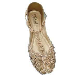 High Quality <b>Khussa</b> Shoes for Ladies Top Designs of Summer and Winter Flat Footwear for Indoor Use for Women - Product Image 3