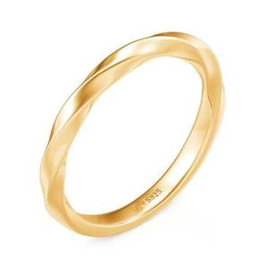 แหวนแต่งงานผู้ชาย Jeulia Love Entwined Twisted ชุบทอง 18K ไทเทเนียม - Product Image 2