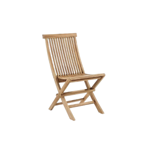 Marco de madera de teca sillas plegables al aire libre muebles para comedor hotel y restaurante hecho en Indonesia - Product Image 6