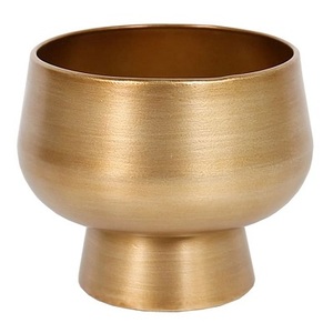 Hiện đại rỉ sét bằng chứng Chrome mạ kim loại lớn trồng với Bình gốm hoa nhân tạo thân thiện với môi trường vườn ngoài trời <span class=keywords><strong>container</strong></span> - Product Image 4