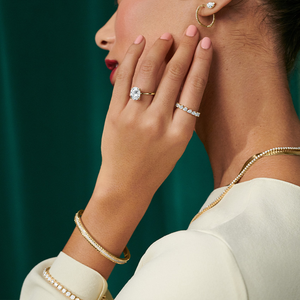 Anillo de Bodas de compromiso de diamante de moissanita de oro de 10K, joyería fina clásica para fiestas de mujeres, aniversarios, otros especiales - Product Image 5