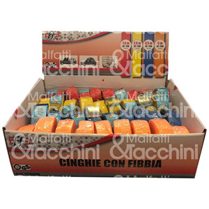 SOPORTE EXPOSITOR 36 CORREAS CON HEBILLA Contiene: 9x1,5 m correas 9x2,5 m correas 9x3,5 m correas 9x5 m correas - Product Image 1