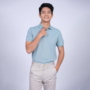 Premium Quality Men Polo High Colourfastness 95% Polyester 5% Spandex Cotton Polo Shirt <b>School</b> Uniforms Women Clothing Wholesale - Product Image 4