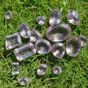 Gemas Naturales, Piedra Preciosa, Amatista Rosa, Cabujón Redondo Ovalado, Amatista de Alta Calidad al por Mayor, Piedras Preciosas Sueltas de Amatista Natural - Product Image 1