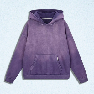 HG fabricante de sudaderas con capucha al por mayor de peso pesado tie Dye streetwear OEM logotipo personalizado DIP teñido gota hombro sudaderas con capucha de los hombres de gran tamaño - Product Image 1