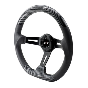 Volante sportivo Giau - in look carbonio e pelle - Product Image 1