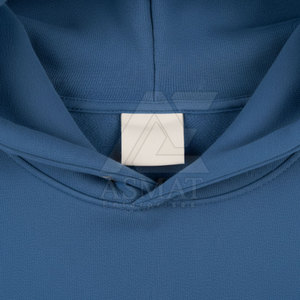 เสื้อฮู้ดดี้ปักลายหนานุ่ม สไตล์ลำลองสำหรับฤดูหนาว ผ้าคอตตอนผสม ทรงพูลโอเวอร์ สำหรับผู้ชาย - Product Image 4