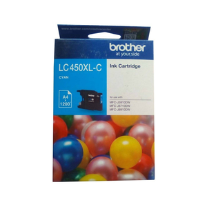 บราเดอร์ LC450XL หมึกพิมพ์สีฟ้าความจุสูงสำหรับตลับหมึกสีดำและสี LC - Product Image 1
