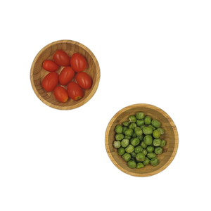 Bols à salade en bambou massif écologiques personnalisés de haute qualité peints à la main Art populaire conception de fleurs décoration de la maison en gros - Product Image 2