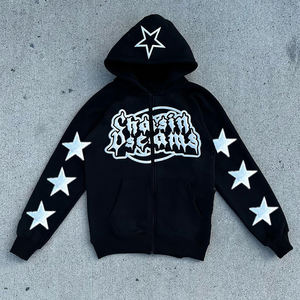 เสื้อฮู้ดพิมพ์ลายพัฟสำหรับผู้ชายเสื้อฮู้ดผ้านุ่มแบบสวมหัว - Product Image 1