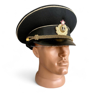 Gorras de Uniforme Personalizadas con Visera Bordada en Dorado, Gorras Personalizadas de Pakistán - Product Image 1