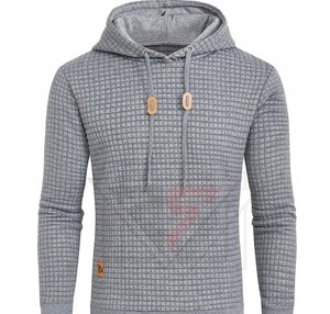 เสื้อฮู้ดผู้ชายทรงสลิมฟิตลำลองแบบเรียบๆเสื้อผ้าแนวสตรีท - Product Image 1