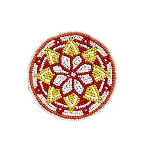 Posavasos de bordado de 4 juegos de diseño de estrella con cuentas hechas a mano con estilo elegante y último diseño de moda de la India - Product Image 3