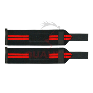 Muñequeras elásticas de primera calidad con diseño duradero que ofrecen compresión de soporte articular y seguridad para levantamiento de pesas y entrenamientos de gimnasio - Product Image 2