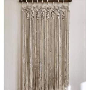 Elegante Cortina de Pared de Macramé, Diseño Bohemio Navideño, Decoración para el Hogar y Bodas, Tapiz de Cuerda para Colgar en la Pared Exterior - Product Image 1