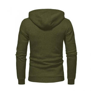Sudadera con capucha y pantalón de correr con logotipo personalizado para hombre, ropa de calle informal con diseño de cremallera para entrenamiento - Product Image 5