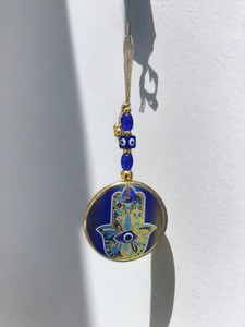 Ojo Turco DAFNI de 11 CM, Hecho a Mano, con Relieve, Magnético, de Vidrio, Tradicional, Promocional, Novedoso, para Decoración de Pared - Product Image 1