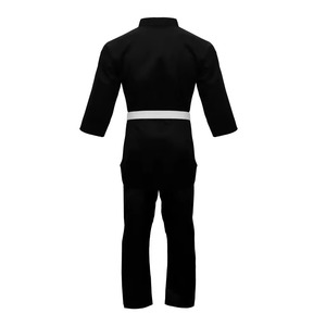 Kimono de Karate Negro Unisex de Alta Calidad, Personalizado con Parche Bordado, Poliéster/Algodón, para Jiu Jitsu Brasileño - Product Image 3