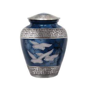 Urna de cremación para adultos de diseño moderno con diseño temático Sunset Lake Equipo de servicio funerario Urna de recuerdo - Product Image 1