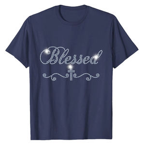 Top vente été arrivée hommes 100% coton strass imprimé t-shirt décontracté à vendre hommes surdimensionné t-shirts en bas quantité minimale de commande - Product Image 4