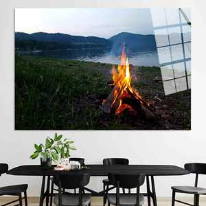 Elegante cuadro impreso en lienzo con paisaje - Decoración moderna para el hogar, arte en vidrio templado - Product Image 1