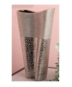 Florero de aspecto elegante de Metal sólido de excelente calidad, adorno decorativo, conjunto de tres decoraciones para el hogar y la Oficina, Color dorado - Product Image 5