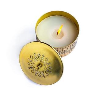 Set Of Three Luxurious Elegant Steel Custom Empty Black Coated Metallic Status Tin Can Holder Lanterns Metal Candle <b>Jar</b> With Lid - Product Image 3