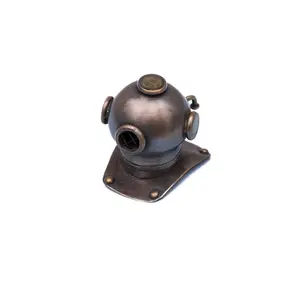 Casco de buceo de latón y cobre de larga duración, accesorio decorativo, náutico, decoración del hogar, artesanía náutica, negro - Product Image 4
