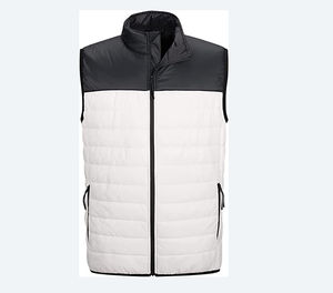 Vente en gros de vestes d'hiver sans manches pour homme, veste en polyester et coton à fermeture éclair, veste à fermeture éclair utilitaire et chaude pour homme, veste pour homme - Product Image 1
