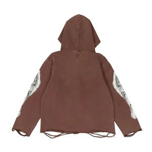 <b>Top</b> Selling OEM Service <b>Distress</b> Embroidery Hoodies Wholesale Price <b>Distress</b> Embroidery Hoodies 100% <b>Distress</b> Embroidery Hoodies - Product Image 6