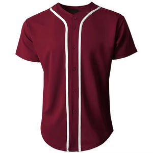 Maillot de baseball pour hommes disponible en gros, léger, confortable, anti-plis, en promotion, avec des matériaux de qualité supérieure - Product Image 1