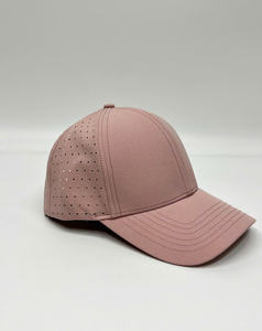 Factory Custom Logo Perforated Performance Hat Waterproof 6 Panel Baseball Waterproof Laser Cut Hole <b>Blank</b> Custom Golf Hat <b>Cap</b> - Product Image 6