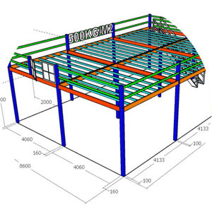 Sistema de entresuelo Estante de plataforma de acero con estantes para un almacenamiento eficiente en almacenes Garajes Estante de almacenamiento de acero - Product Image 1