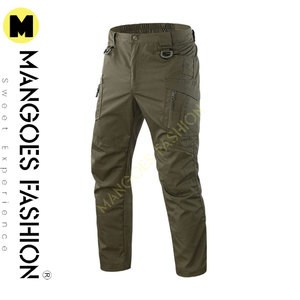 กางเกงคาร์โก้ผ้าคอร์ดูรอยหลายกระเป๋า เอวยางยืดแบบสั่งทำได้ ไซส์ใหญ่ ระบายอากาศได้ดี เหมาะสำหรับงานก่อสร้าง ทนทาน สไตล์สตรีทแฟชั่นสำหรับผู้ชาย - Product Image 5