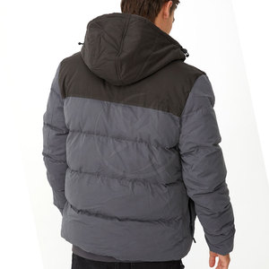 Veste matelassée décontractée pour homme, couleur personnalisée 2025, avec col montant, logo frontal, style streetwear, nouvelle mode, coupe-vent, veste d'hiver - Product Image 2
